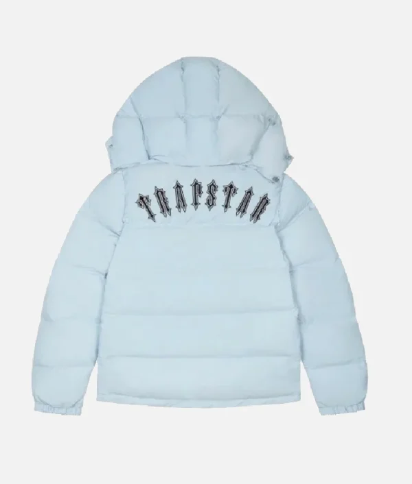 Trapstar Irongate Manteau A Capuche Amovible Bleu Ciel