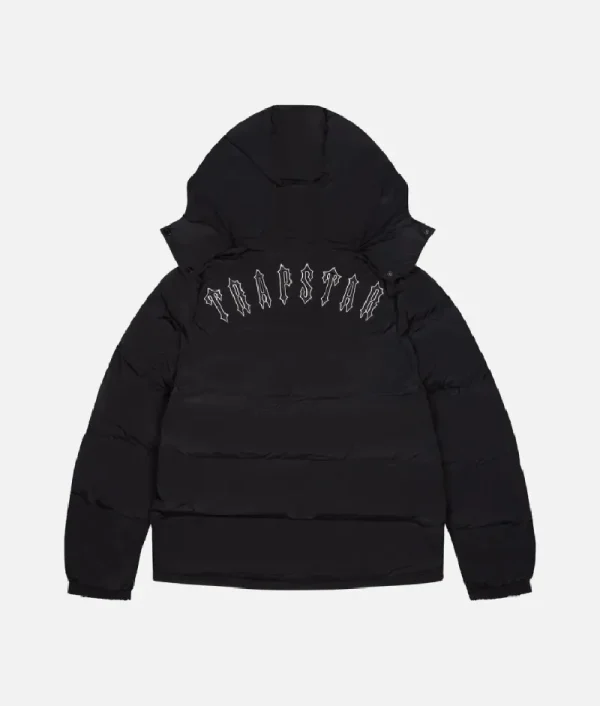 Trapstar Irongate Manteau A Capuche Amovible Noir