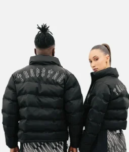 Trapstar Irongate Manteau A Capuche Amovible Noir