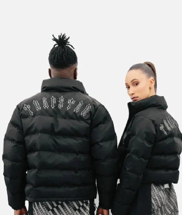 Trapstar Irongate Manteau A Capuche Amovible Noir