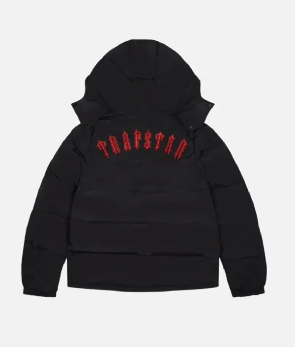 Trapstar Irongate Manteau Capuche Amovible Noir