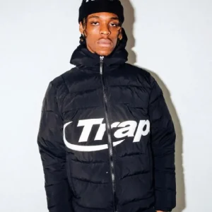 Trapstar Manteau A Capuche Hyperdrive Noir