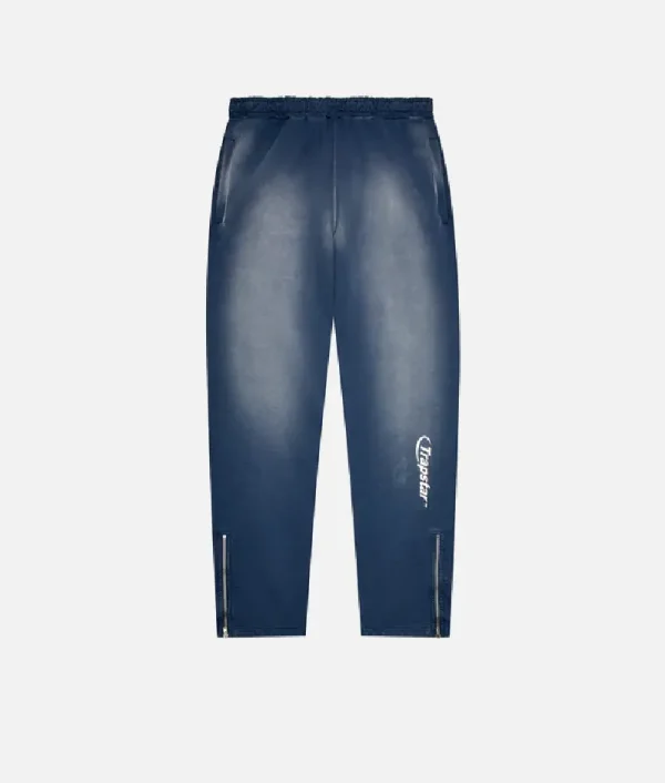 Pantalon Jogging Trapstar Hyperdrive Spray Délavé En Denim