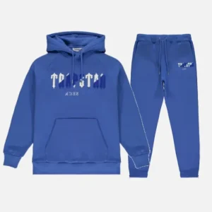 Trapstar Ensemble Chenille Decoded Bleu Blanc