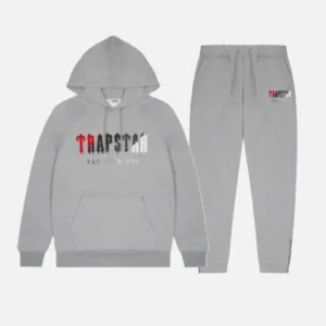 Trapstar Ensemble Chenille Decoded Gris Rouge