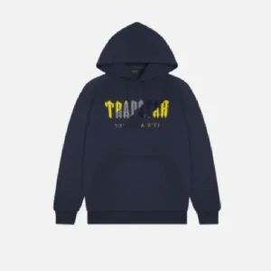 Trapstar Ensemble Chenille Decoded Navy Yellow
