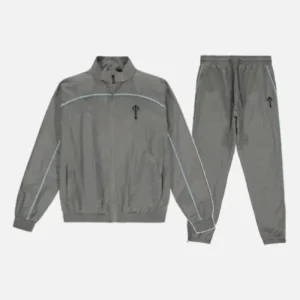 Trapstar Irongate T Shellsuit Survêtement Gris Foncé Bleu Clair