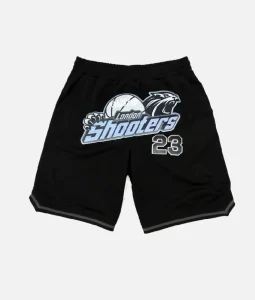 Trapstar Shooters SS23 Basketball Shorts Glace Noir