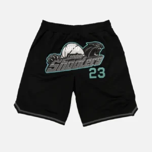 Trapstar Shooters SS23 Basketball Shorts Noir Bleu Mer