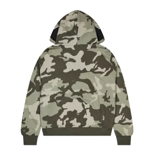 Sweat à capuche Trapstar TS Star Camo vert