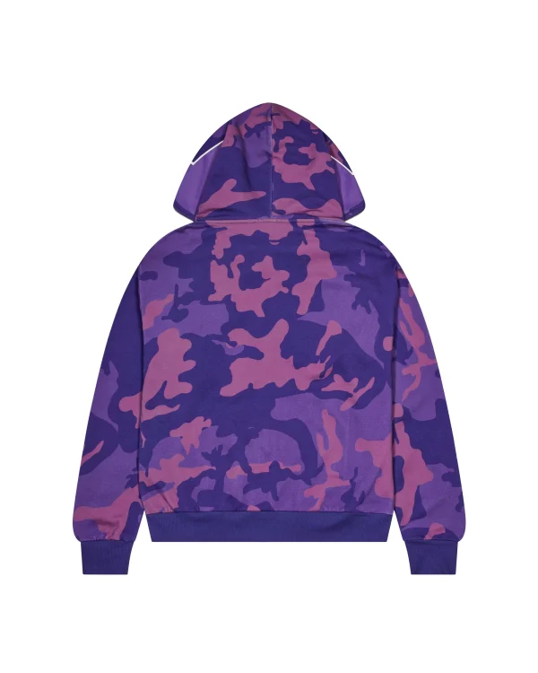 SWEAT À CAPUCHE 100% COTON IMPRIMÉ CAMO ALLOVER IMPRIMÉ LOGO TS STAR ET DIAMANT SUR LA POITRINE ÉTOILE ET BULLE DE DISCOURS « C'EST UN SECRET » IMPRIMÉ SUR LA CAPOT FERMETURE À ZIP COMPLÈTE INCL. CAPOT LAVAGE À 30°C À L'ENVERS ÉTIQUETTE D'AUTHENTIFICATION OFFICIELLE CERTILOGO