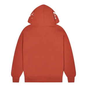 Sweat à capuche Trapstar Script Waffle orange brûlé