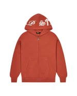 Sweat à capuche Trapstar Script Waffle orange brûlé