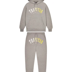 Survêtement Trapstar Decoded Gel à capuche Gris/Jaune